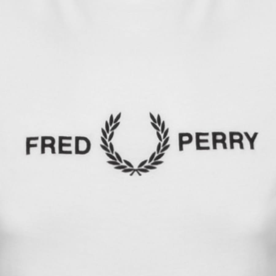 Alternative Image for ProductFred Perry Logo T Shirt White3